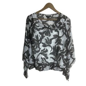 Alfani Sheer blouse top with built in Cami